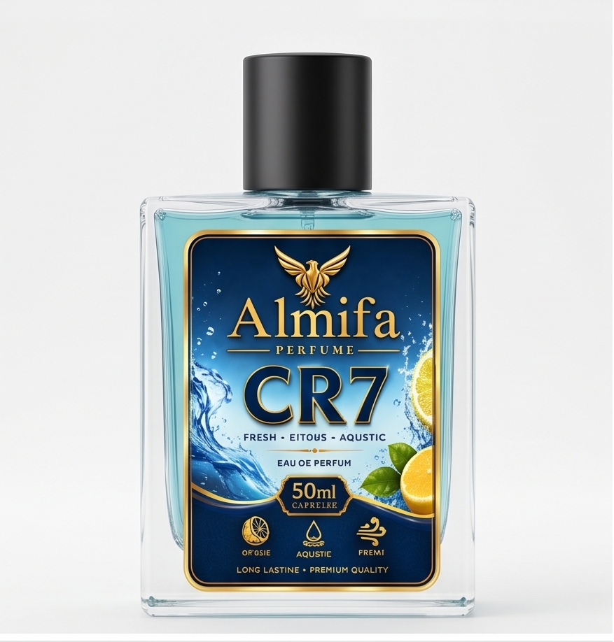 Almifa CR7 Perfume for Men (50ml) | Inspired by Original CR7 | Long Lasting Luxury Fragrance | Fresh Woody Aromatic Perfume