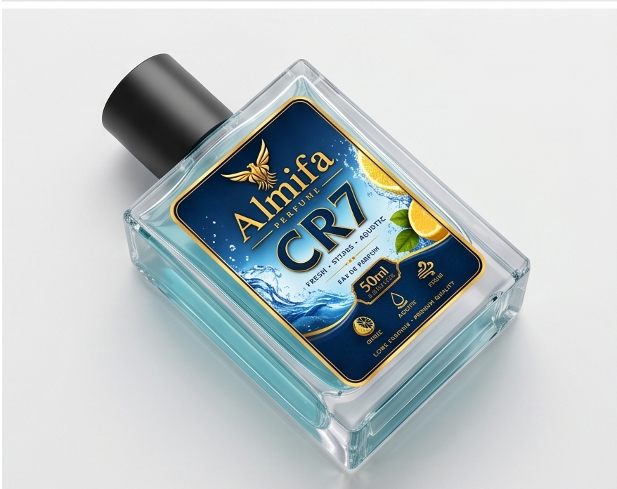 Almifa CR7 Perfume for Men (50ml) | Inspired by Original CR7 | Long Lasting Luxury Fragrance | Fresh Woody Aromatic Perfume