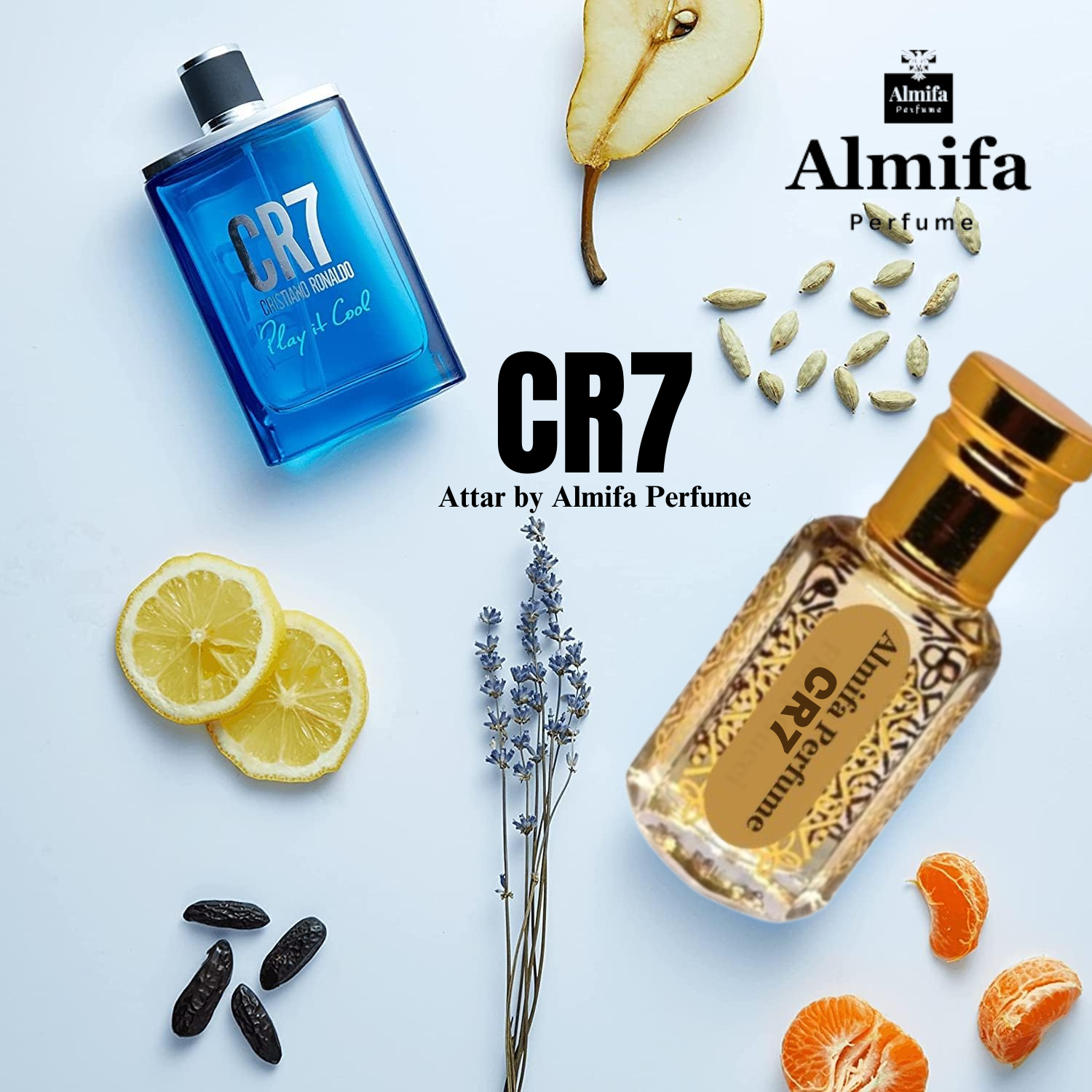Almifa CR7 Attar | Inspired by Original CR7 Perfume | Long Lasting Non-Alcoholic Attar for Men | Premium Roll-On Fragrance | 6ml